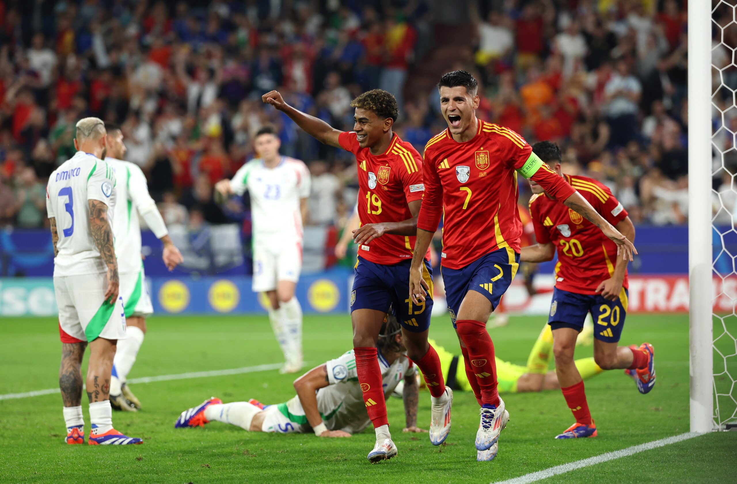 يورو 2024.. إسبانيا تبلغ ثمن النهائي بعد فوزها على إيطاليا 1 إسبانيا