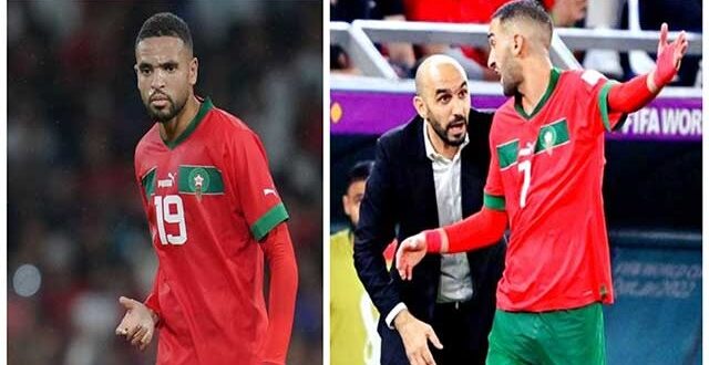 وليد الركراكي يرد على تصرفات زياش و النصيري 1 وليد الركراكي زياش النصيري