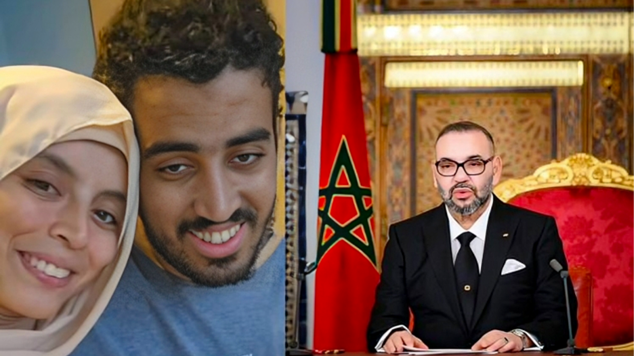 في التفاتة مولوية سامية.. الملك محمد السادس يتكفل بمصاريف علاج زوج مؤثرة مغربية مصاب بالسرطان (فيديو) 1 خديجة وهشام