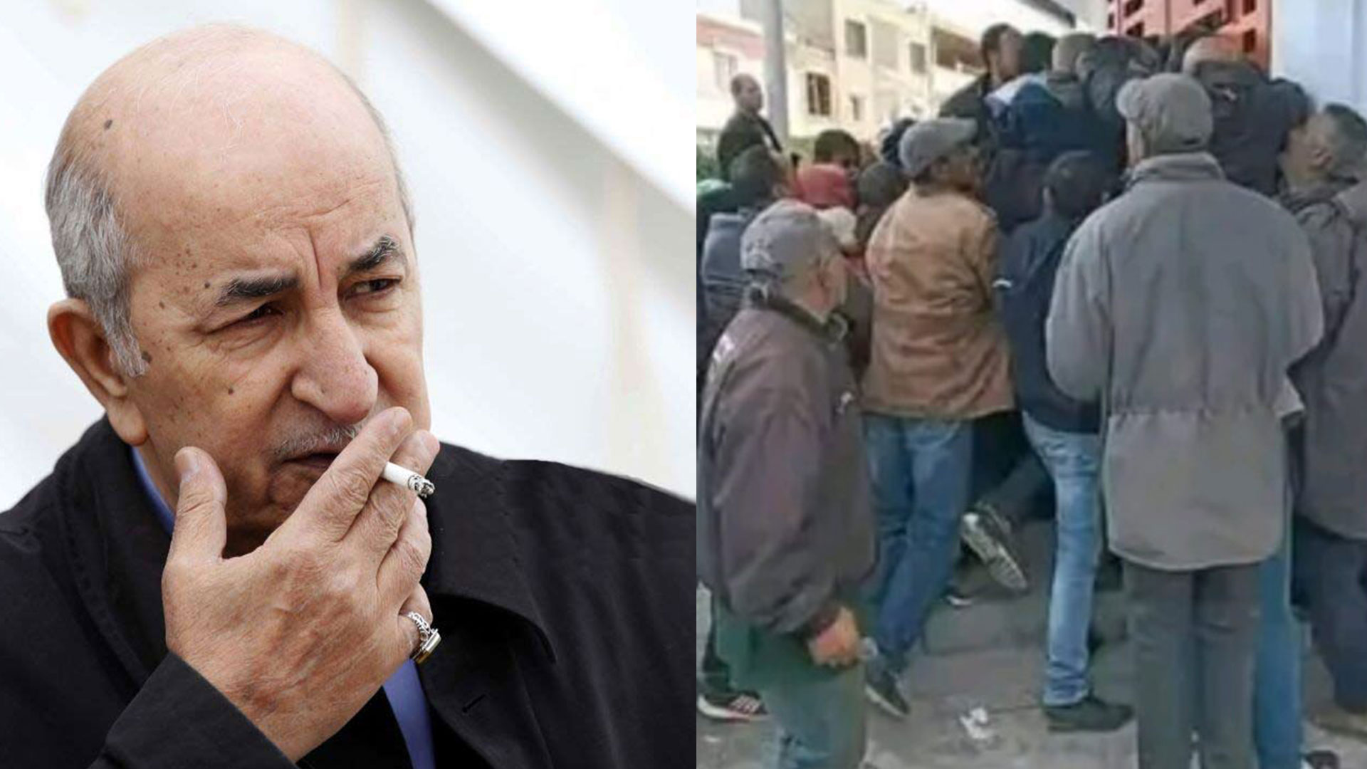 عبد المجيد تبون يدعي قدرته على بناء مستشفيات في غزة.. بينما الجزائريون يموتون في طوابير المواد الأولية أكثر من الحرب ! 1 tebboune