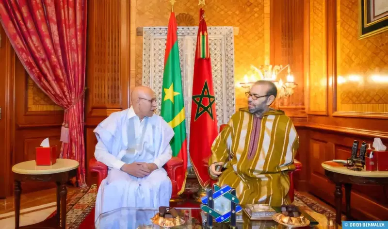 الملك محمد السادس يستقبل محمد ولد الشيخ الغزواني بالقصر الملكي بالدار البيضاء 1 roi
