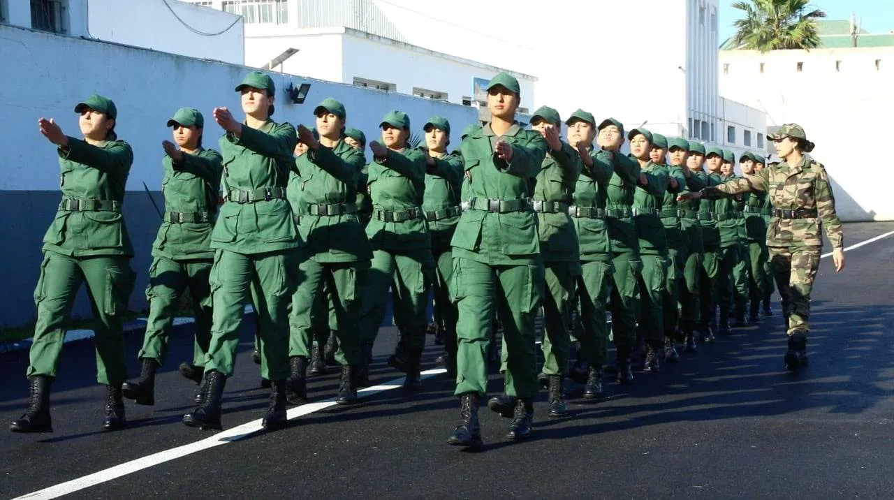 تمارة.. الفوج الـ 39 لمجندات الخدمة العسكرية يستوفي مرحلة التكوين العسكري 1 service militaire Temara