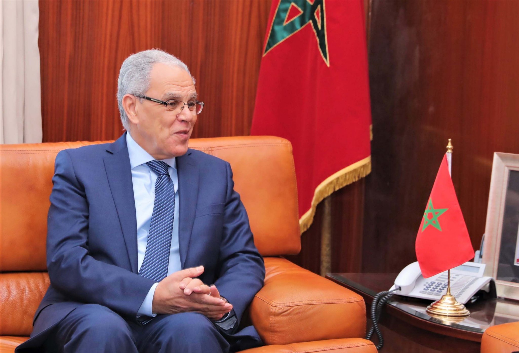 محمد بريظ وعبد اللطيف لوديي يستقبلان رئيس أركان القوات المسلحة بجمهورية إفريقيا الوسطى 1 Loudiyi