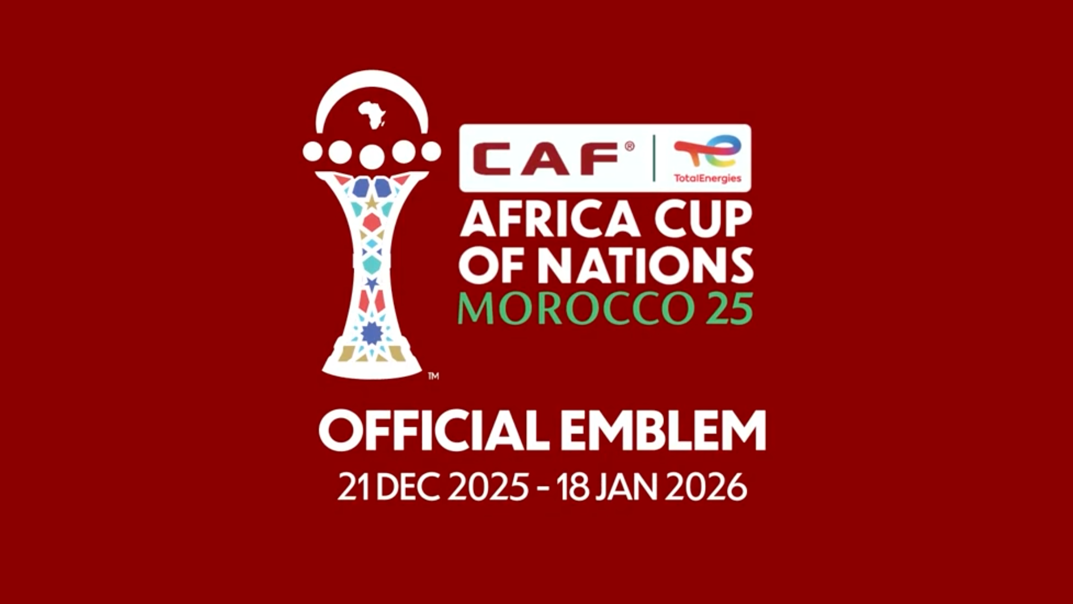 "الكاف" يُعلن الشعار الرسمي لكأس أمم أفريقيا 2025 المُستمد من زخارف الزليج المغربي 1 كأس أمم أفريقيا