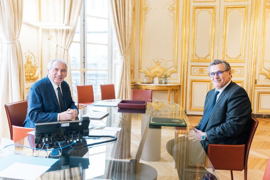 عزيز أخنوش يتباحث بباريس مع الوزير الأول الفرنسي 1 Francois Bayrou