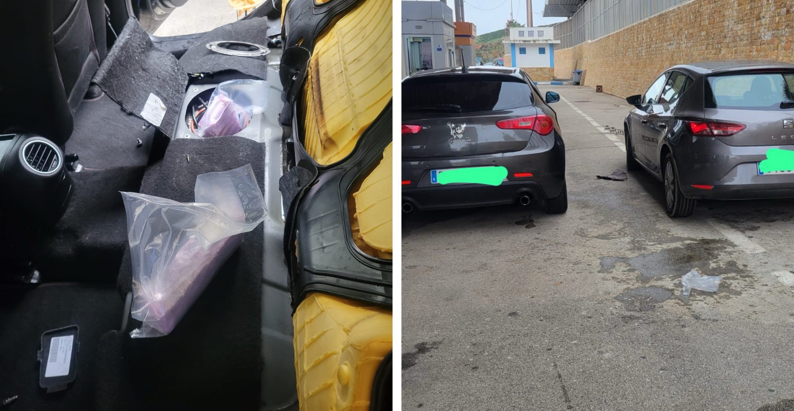 الأمن يحبط محاولة تهريب كميات من مخدر الشيرا بمعبر سبتة من طرف فتاة إسبانية بمساعدة آخرين 1 drogue sebta