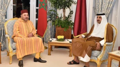 الملك محمد السادس الشيخ تميم