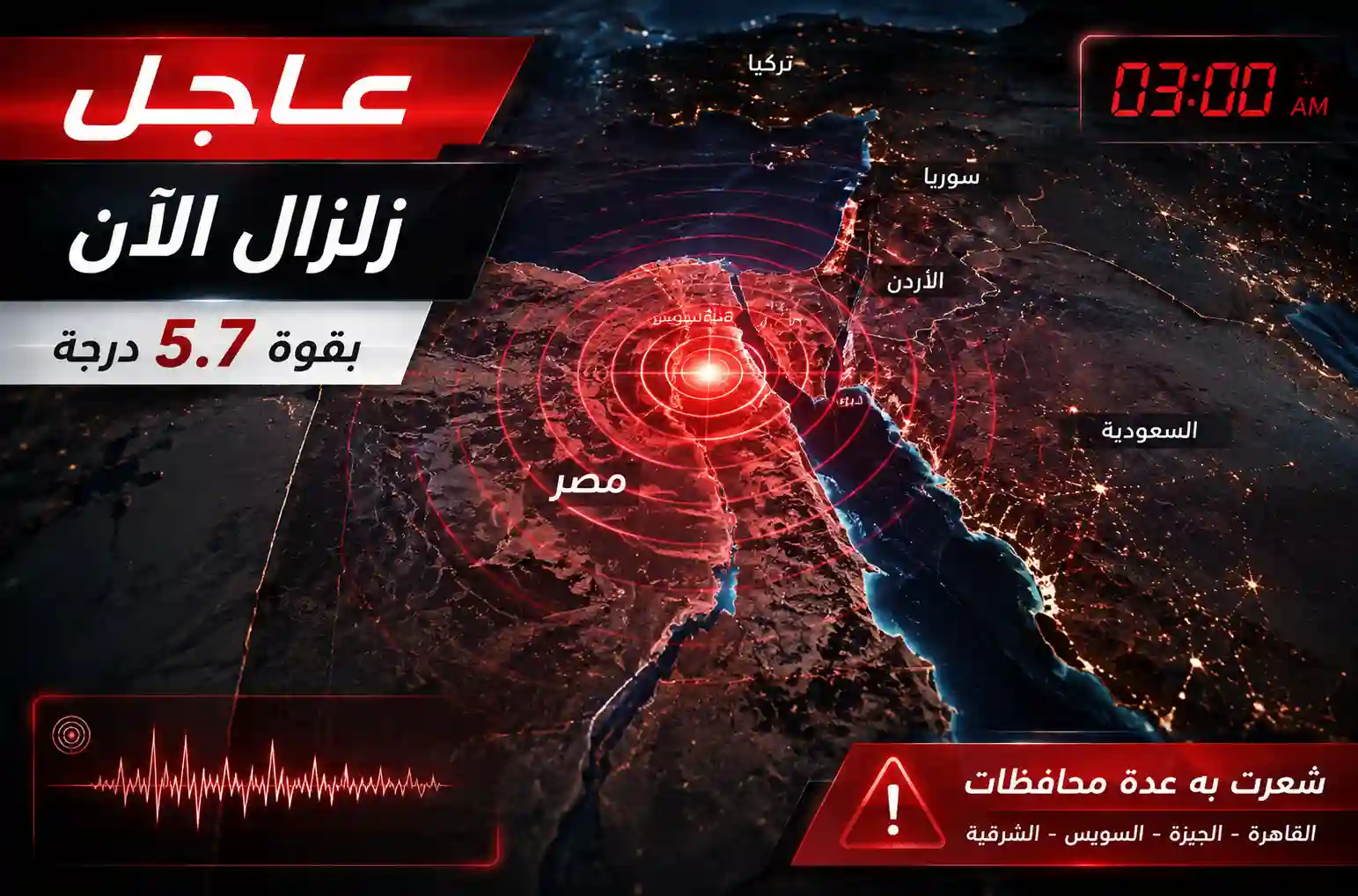 زلزال مصر